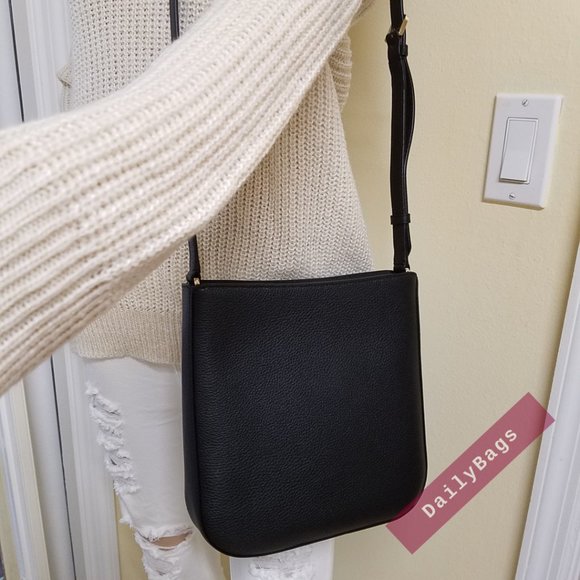 NWT KATE SPADE TOP ZIP CROSSBODY LEILA BLACK WKR00454 100% AUTHENTIC - Picture 10 of 11